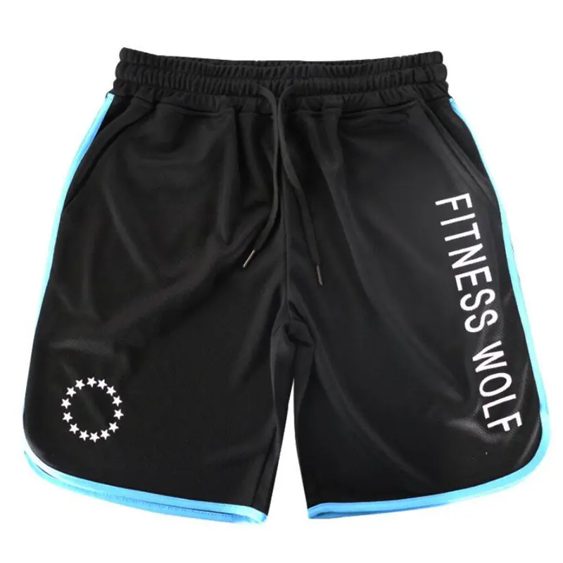 Мужские спортивные шорты для бега спортивные шорты для фитнеса летние свободные дышащие сетчатые мужские тренировочные пляжные быстросохнущие короткие штаны