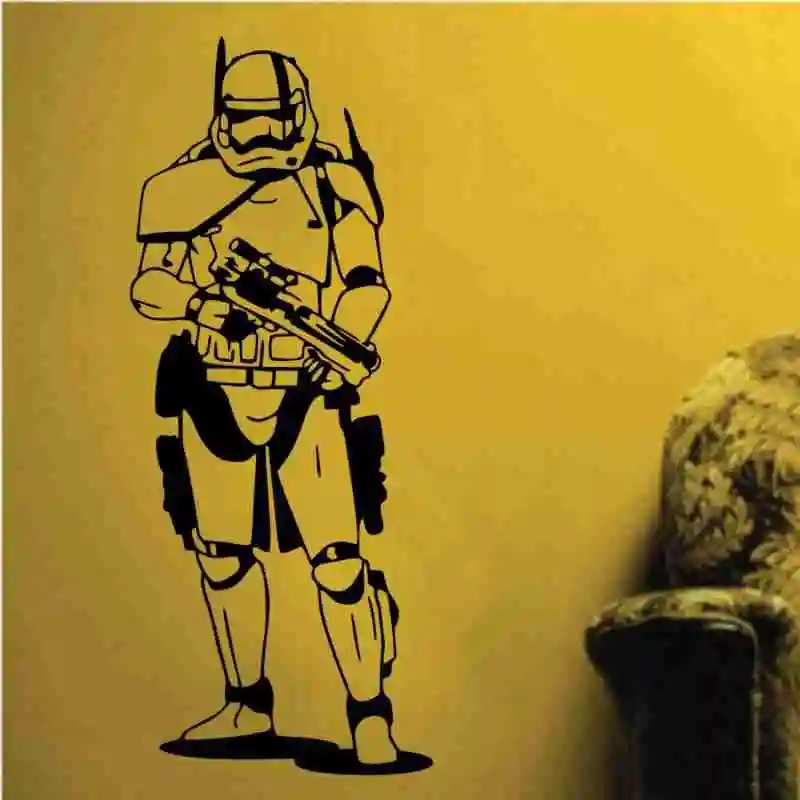 Новинка pegatina Star Wars clasico Stormtrooper сравнению ПВХ росписи calcomania extraible decoracion del