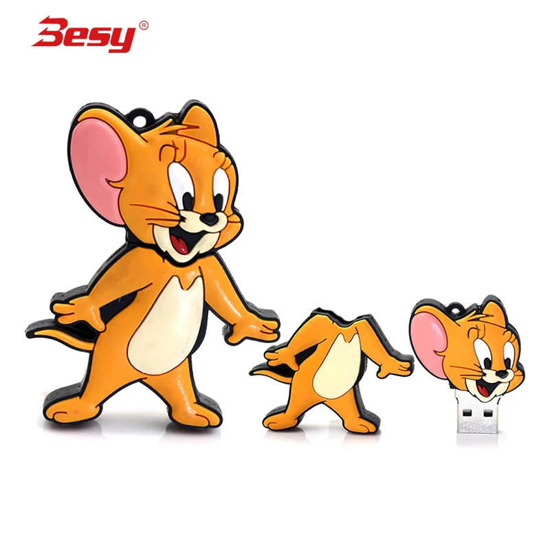 Usb флеш накопитель с мультяшным котом и мышь Стилус 32g Флешка 16g 8g новый милый