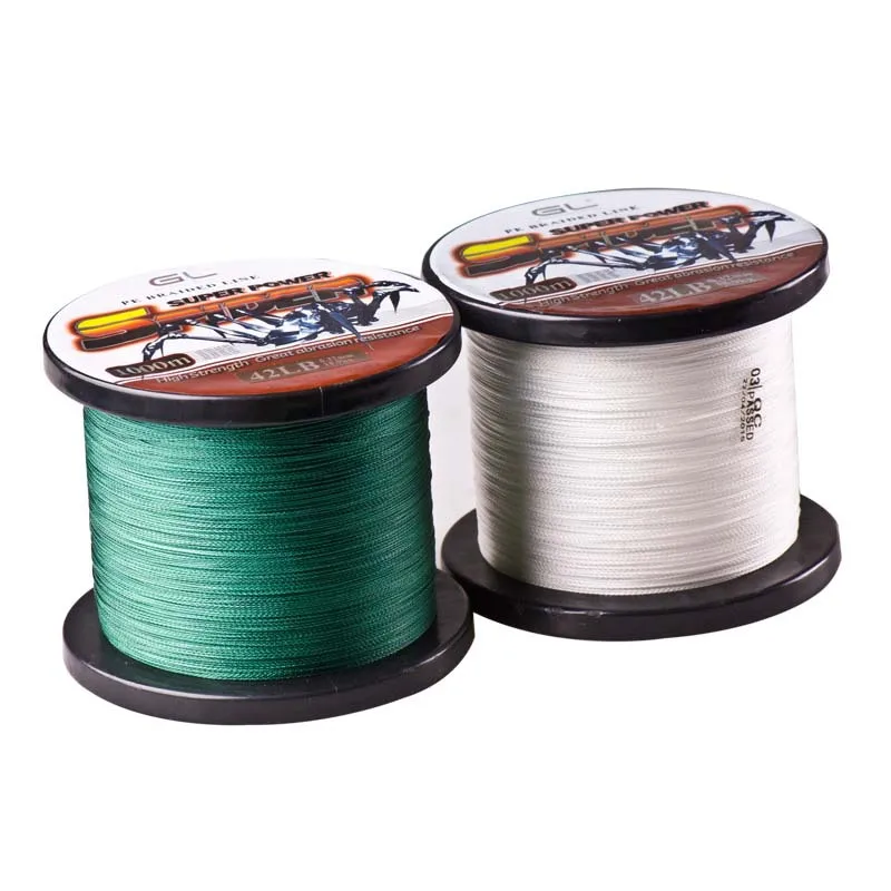 Linha de Pesca Cabo de Aranha Linha de Multifilamento para Pesca Super Power Multifilament Fios pe Trançado 12-80lb Carpa 1000m 4 Mod. 1281204 5 trançado linha de pesca 12-80lb cabo de