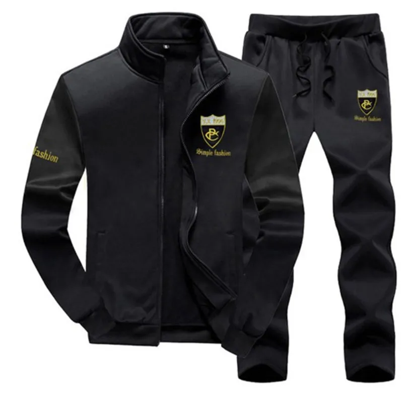 Brand Men Sets Fashion Autumn Spring Sporting Suit Sweatshirt+Sweatpant Tracksuit Men`s sportswear Clothing 2 Pieces Sets M-4XL