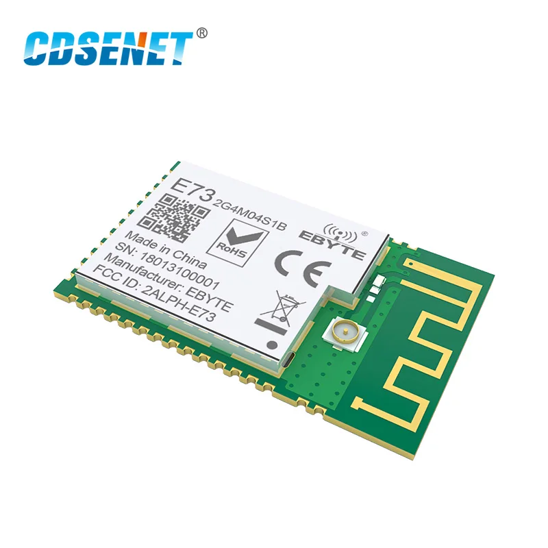 NRF52832 2,4 ГГц приемопередатчик беспроводной радиочастотный модуль CDSENET E73-2G4M04S1B SMD 2,4 ГГц Ble 5,0 приемник передатчик модуль Bluetooth