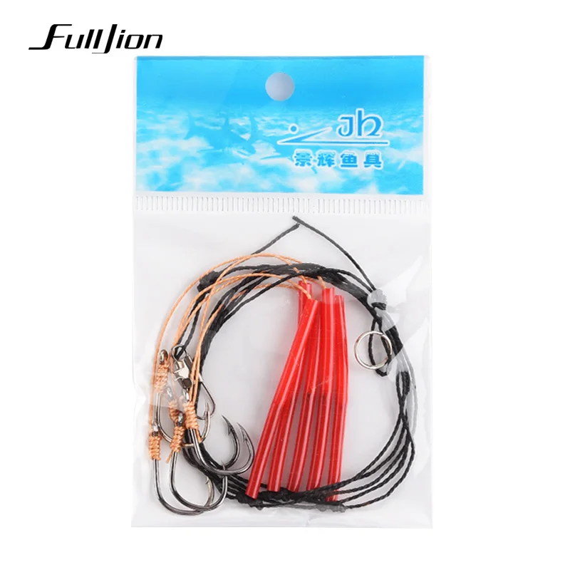

Fulljion 3pcs/set Fishhooks Swivel For Fly Fishing Tackle String Hook Set Lines With 5 Small Hooks Lures Baits Pesca Accessories