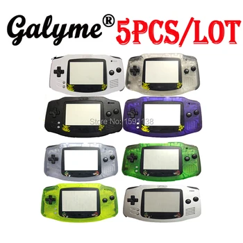 

5pcs/lot Cartoon Mars Bros Pika Lens Black Color Buttons Game Console Case For GameboyAdvance Shell Complete Housing Boy Advance