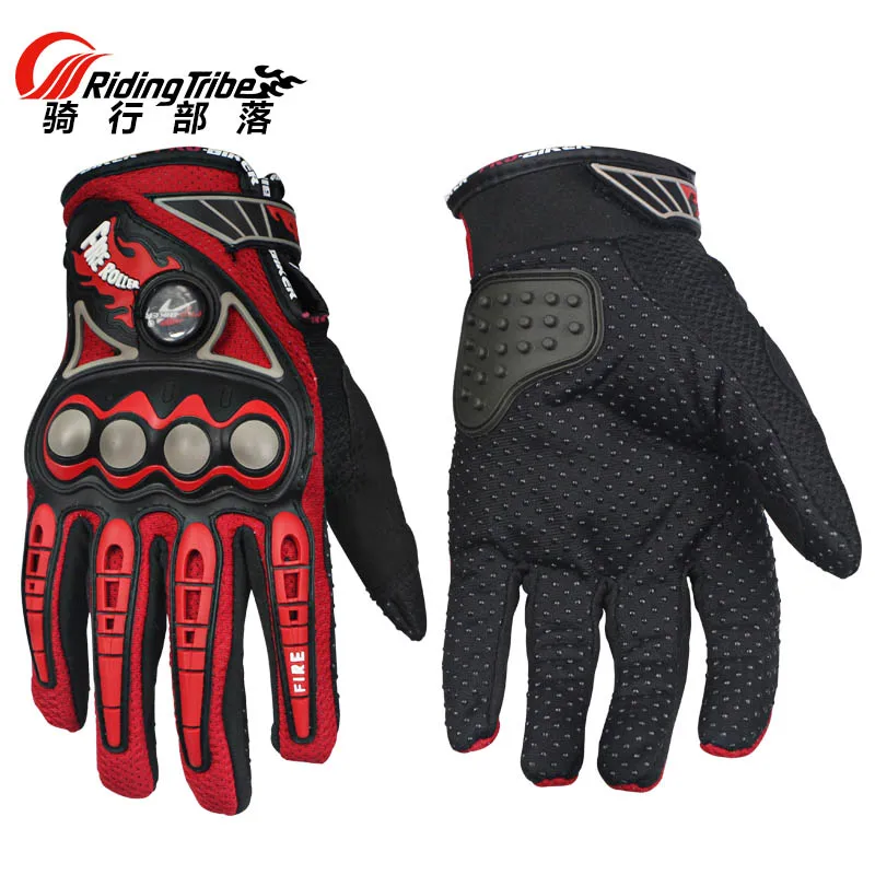 PRO-BIKER перчатки для мотоцикла ATV MTB Moto перчатки для гоночного мотоцикла перчатки для мотокросса перчатки для езды на велосипеде велосипедные перчатки - Цвет: Красный