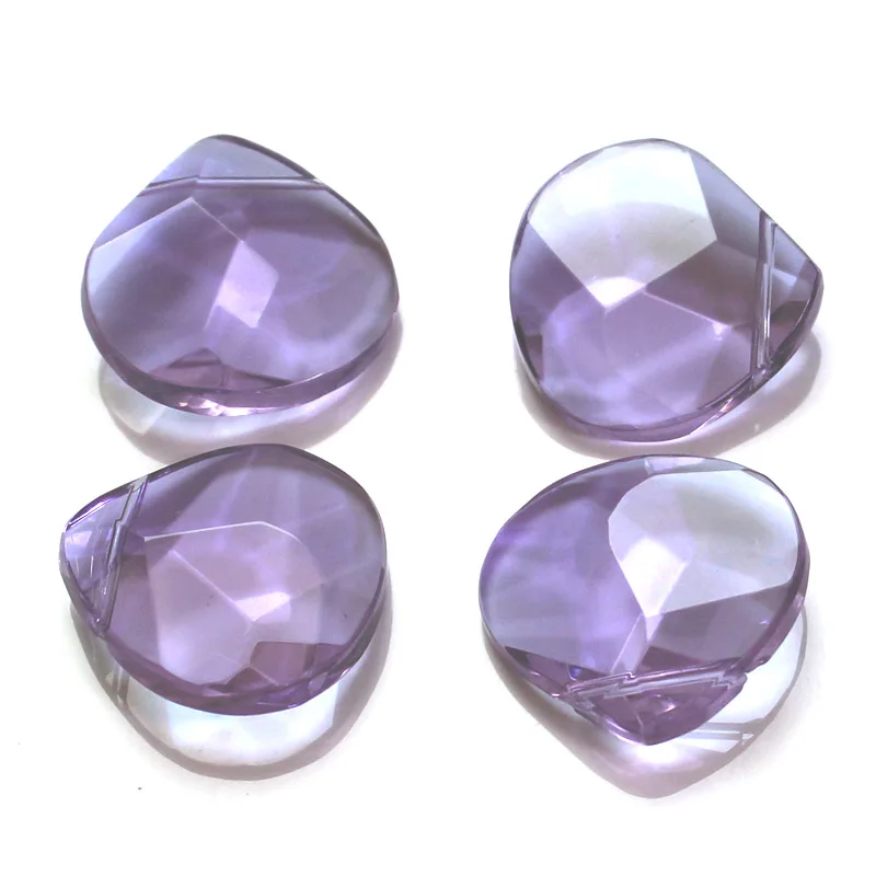

StreBelle AAA Pendant Heart Austrian crystal beads 24*24mm Big glass Loose bead for Necklace DIY 10pcs/Bag