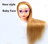 Tête de Mannequin de nouveau style avec tête de Mannequin de formation de cheveux synthétiques pour tête de poupée de coiffure coiffure tête de Mannequin ► Photo 1/6