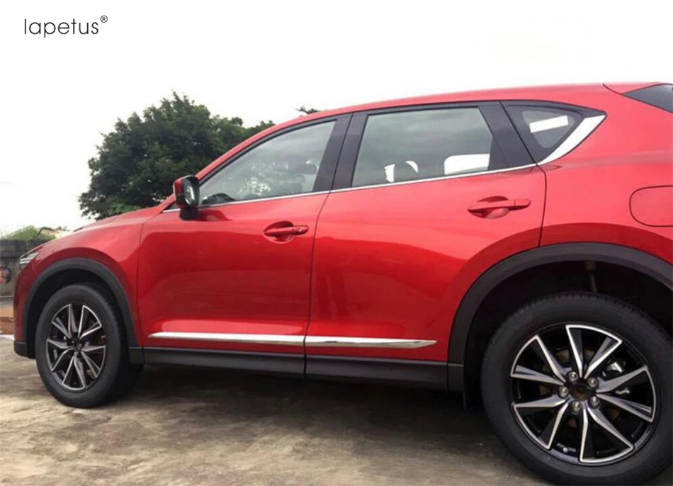 Lapetus аксессуары для Mazda CX5,- внешний корпус автомобильной двери литьевая крышка пластина полосы стример крышка комплект отделка 4 шт