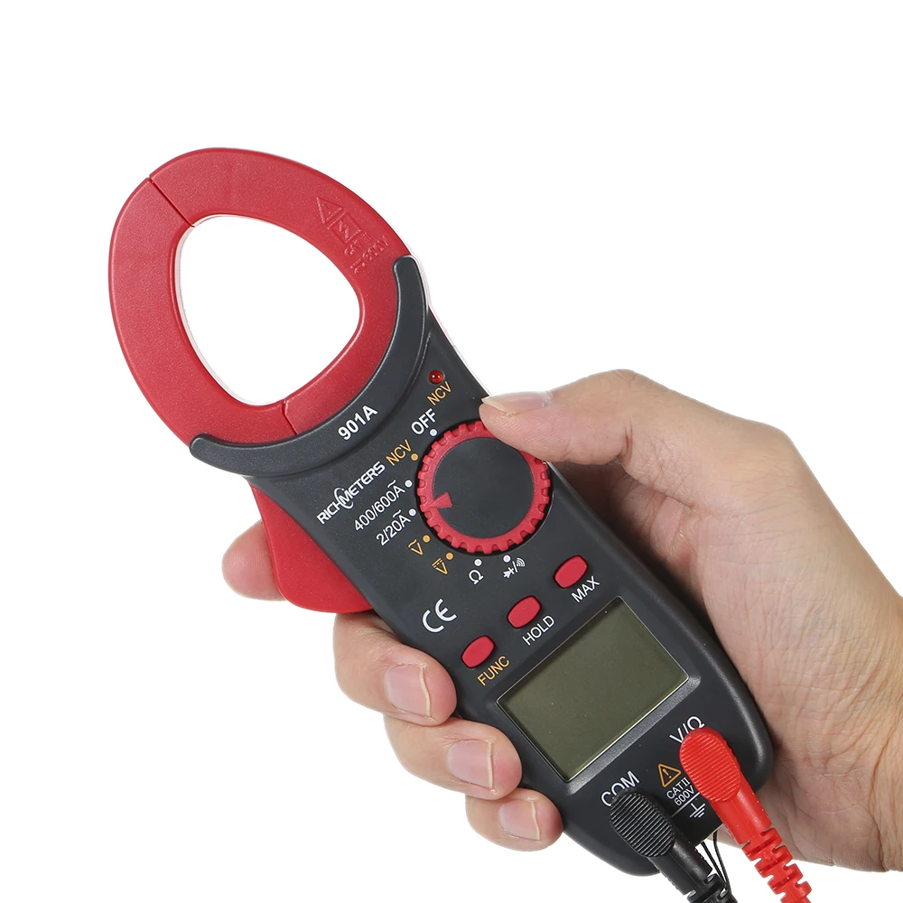 Цифровой мультитестер RICHMETERS RM901A измеритель зажима 4000 отсчетов автоматический