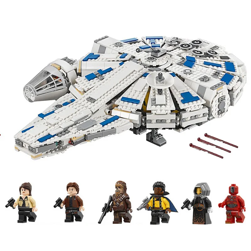 

Star Wars Force Awakens Kessel Run Millennium Falcon Model Blocks Bricks Compatible Legoinglys 75212 05142 for Christmas Gifts