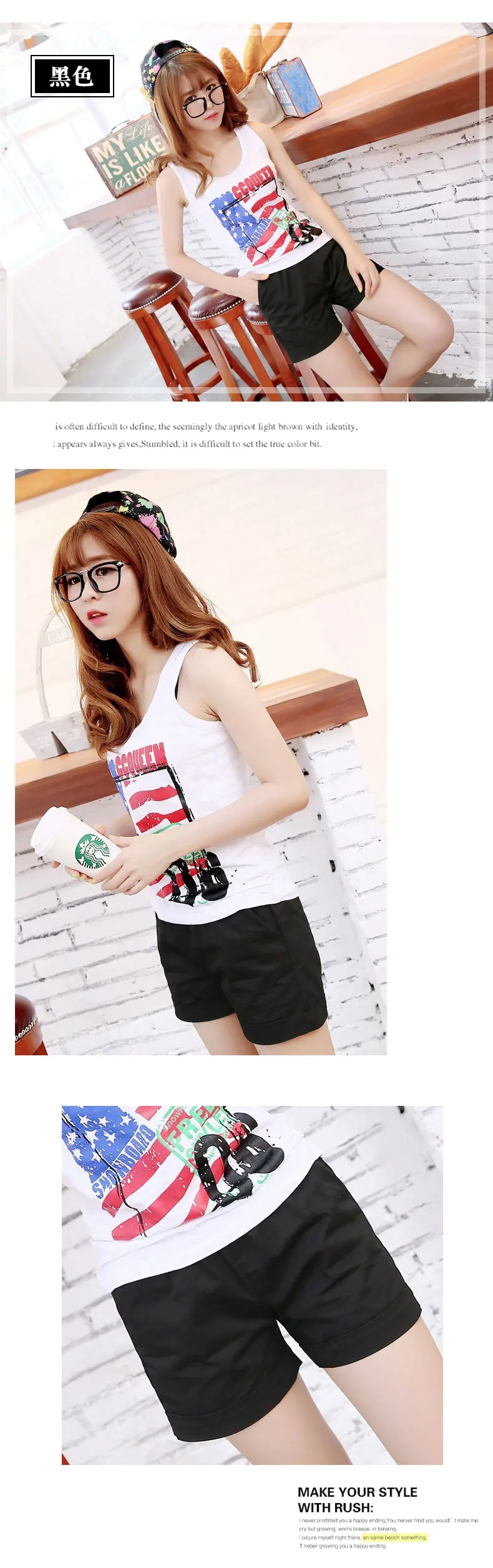2017 special summer new solid color shorts female summer new large candy color loose cotton casual shorts Korean hot pants tide (13)