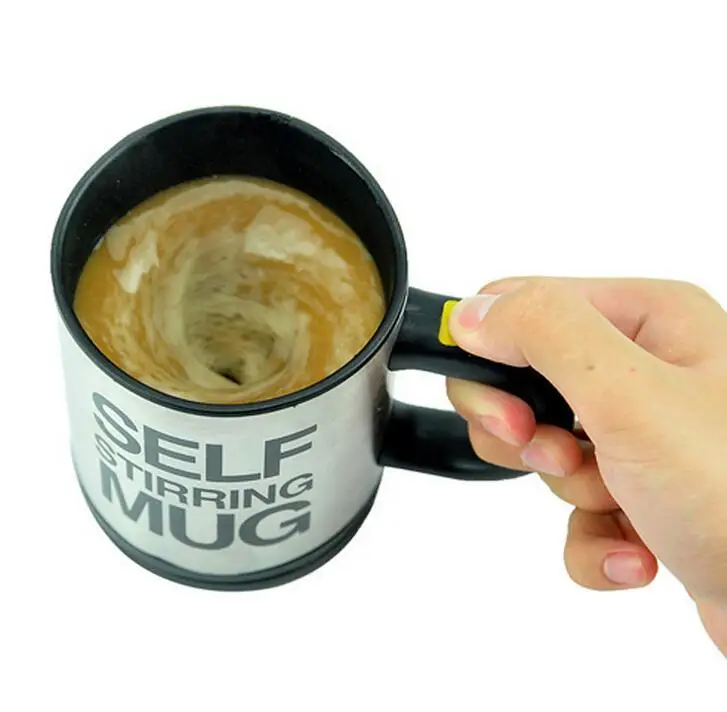 

5 Colors Lazy Tazas Self Stirring Mug Coffee Cup Smart Stainless Steel Mugs Copos Inox Tea Cup