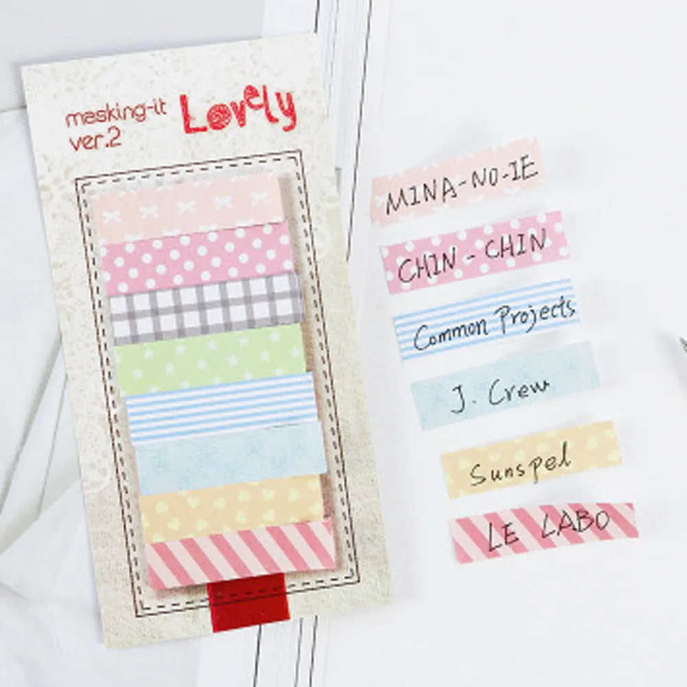 

1 Lot Korea Cute Sticker Post Bookmark Point It Marker Memo Pad Sticker Paper Office Stationery Sticky Notes