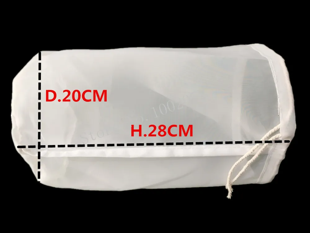 2028cm 300M food grade filter bag for Beer wine moonshine home brew soybean milk juice Dumpling Stuffing filter (1)