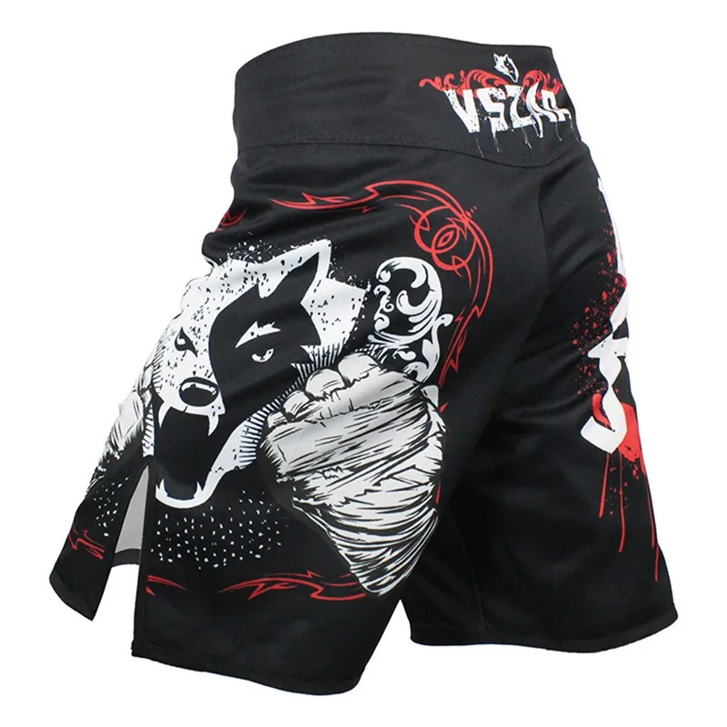 VSZAP ММА Бои Шорты кикбоксинг клетка pantaloncini ММА Муай Тай Grappling шорты тренировочные штаны