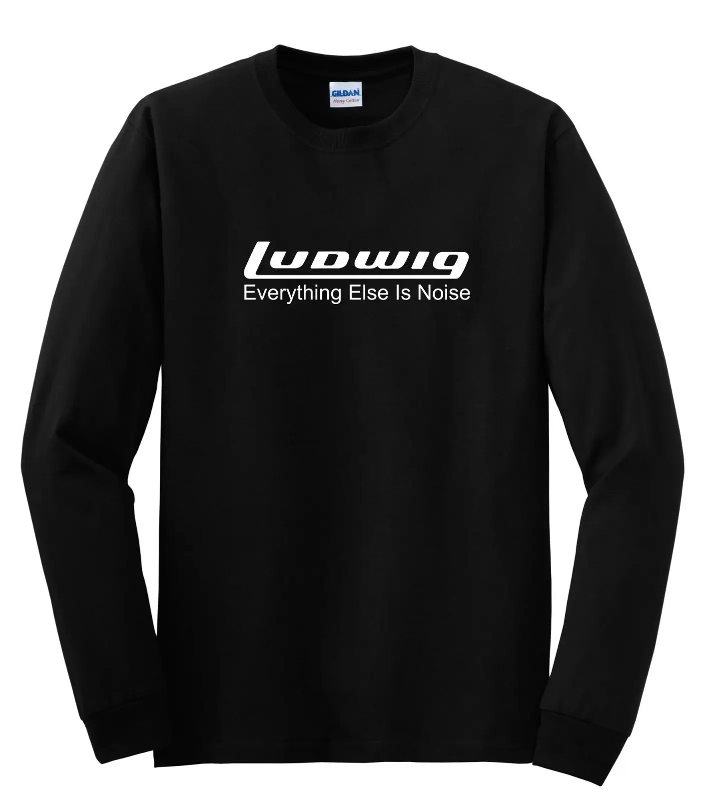Ludwig барабаны логотип футболка с длинным рукавом Размеры s m l xl 2XL 3XL | Мужская
