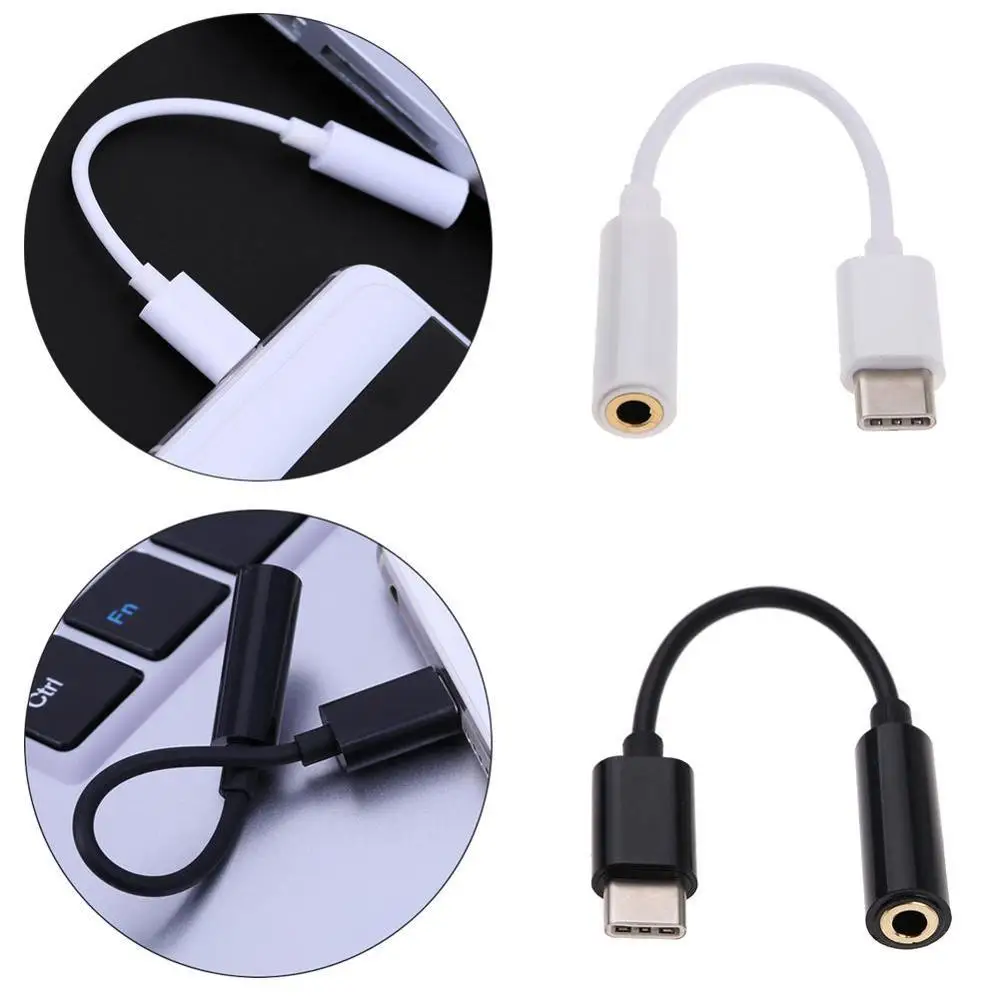 Тип C 3,5 мм разъем для наушников USB C до 3,5 мм AUX адаптер для наушников для huawei mate 20 P30 pro Xiaomi Mi 6 8 9 SE аудио кабель