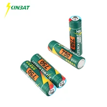 

KINBAT 4pcs/lot 750mAh 1.2V AA Ni-CD Rechargeable Battery AA Pre-Charged NICD Batteries Pack For Toys Microphone Remote Controls