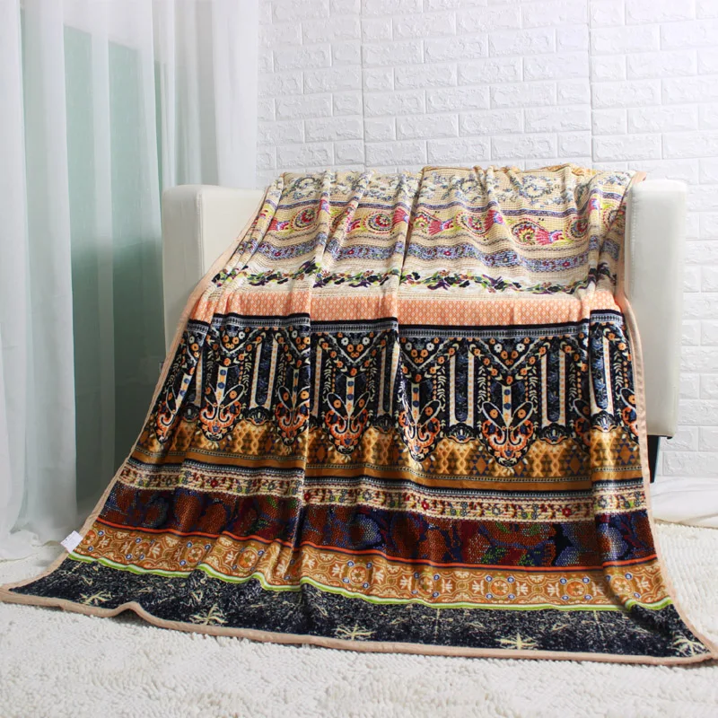 

Spring Autumn Winter Retro Super Soft Warm Throw Flannel Fleece Blanket on the Bed Couch Sofa 200x220cm Bedding Sheet