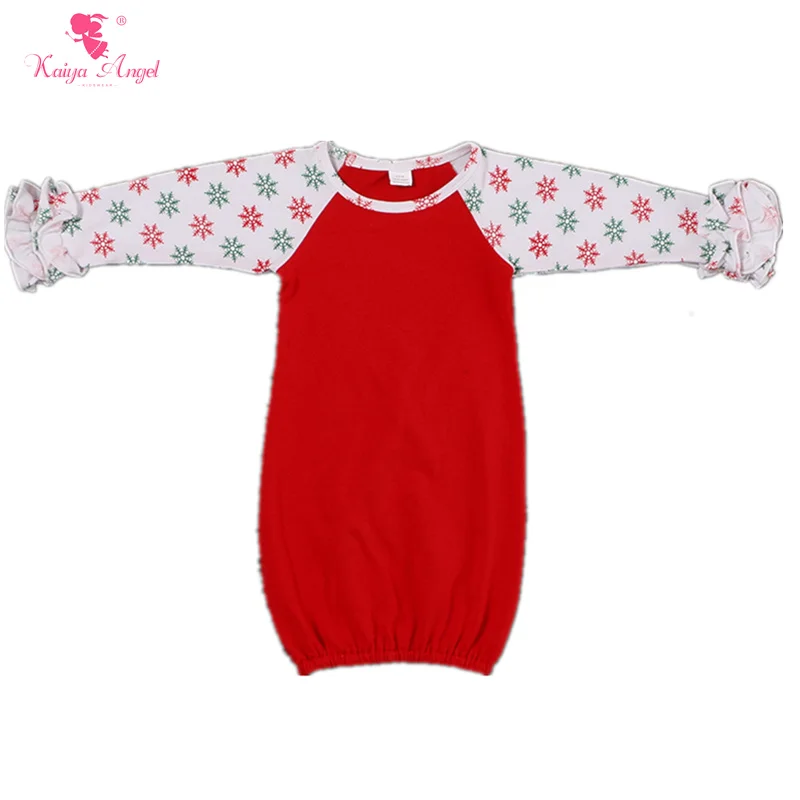 Kaiya Angel спальный мешок Рождество новорожденного спальный мешок Конверты для малышек Обувь для девочек рюшами рукава-регланы мешок спальный одежда