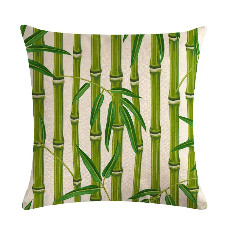 Спа-стиль, Зеленый бамбук, хлопок, подушка для сиденья, для офиса, автомобиля, дивана, украшения дома, наволочка, наволочка, чехол, ZY990 - Цвет: ZY99022