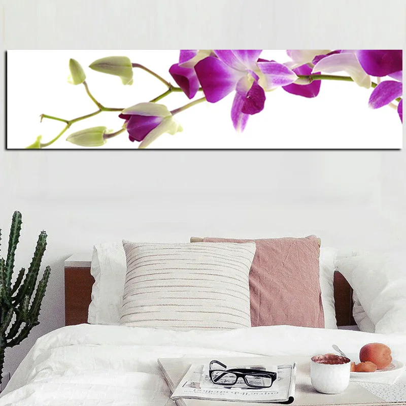 Digital Print HD Print Purple Orchid Flower Oil Painting on Canvas Art Wall Picture Poster for Living Room Cuadros Decoracion (2)