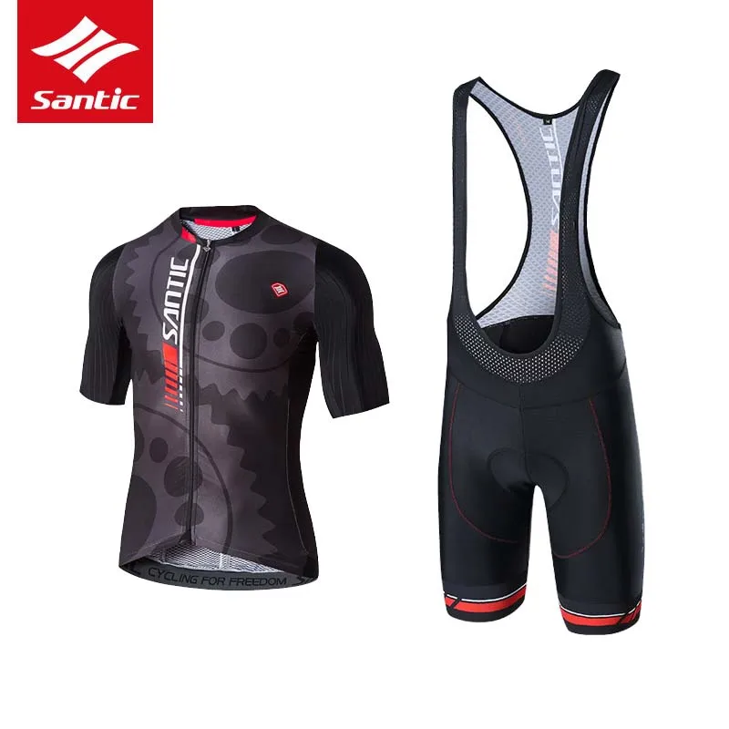 Santic набор из Джерси для велоспорта для мужчин Pro Team Skinsuit для горной дороги, велосипеда, триатлона, комплект одежды Ropa Ciclismo - Цвет: Sets