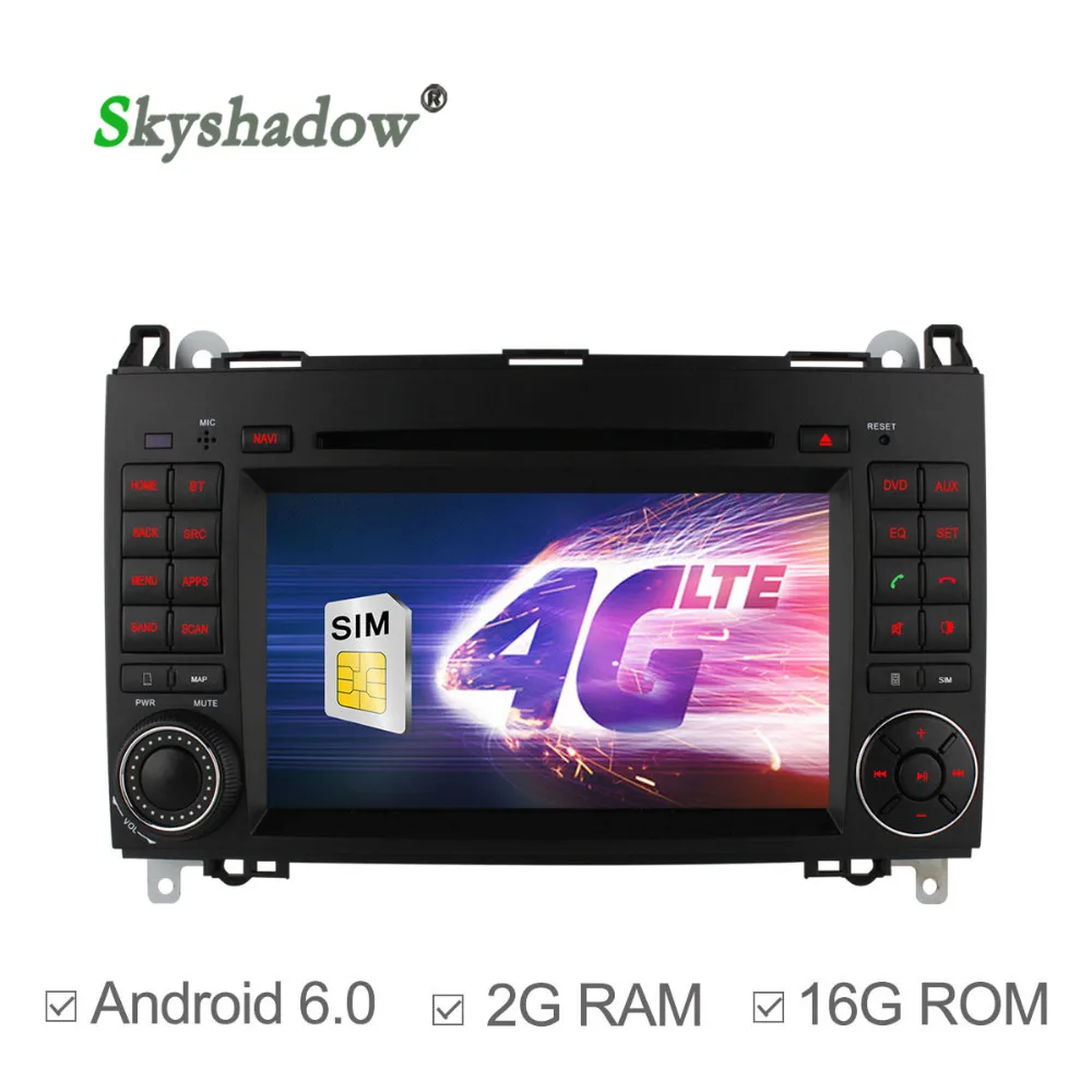 C500 Android 6.0 4G SIM 2G RAM Car DVD Player Wifi Bluetooth Radio OBD Camera GPS map For Benz Sprinter Vito W209 W169 B200 | Автомобили и