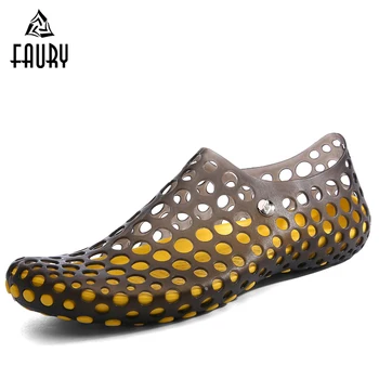

High Quality Soft Insole Shoes for Men Quick Drying Shoes for Restaurant Kitchen Cooking Workwear Breathable Holes Casual Shoes
