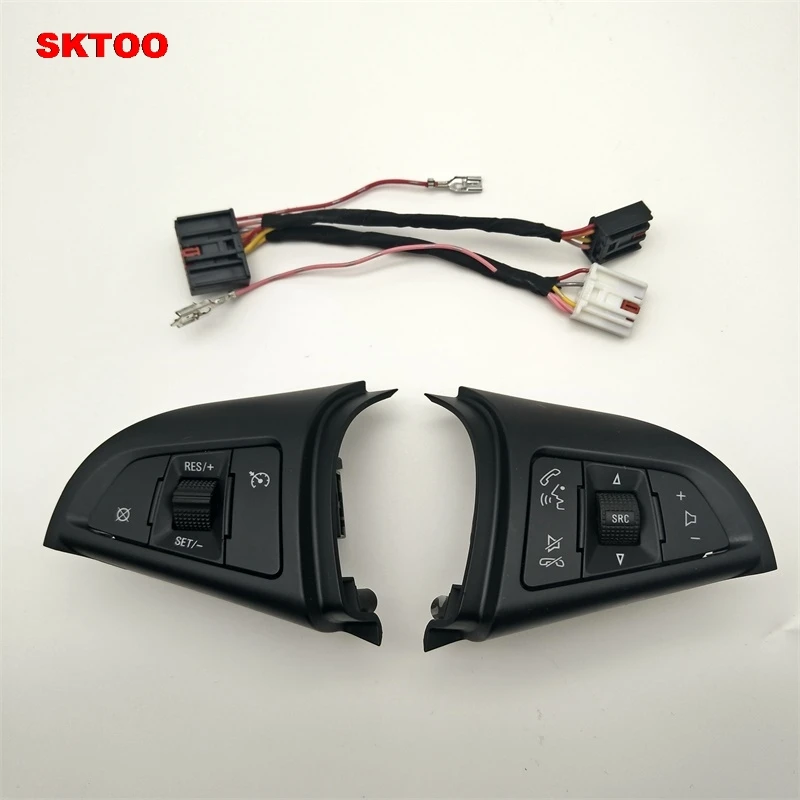 

SKTOO For Chevrolet Cruze 2009-2014 Cruise switch multifunction steering wheel switch the volume button switch Bluetooth