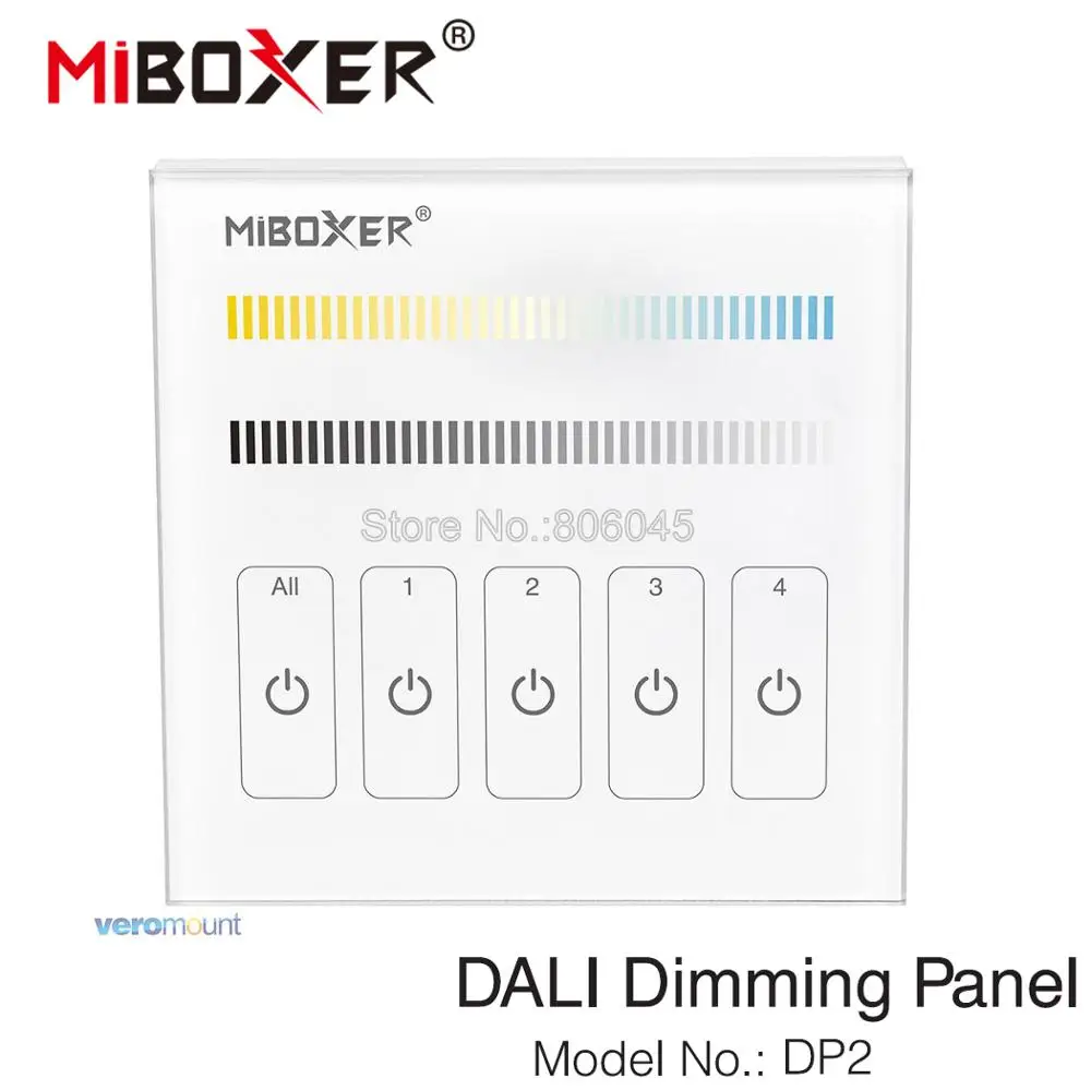 MiBOXER DALI 86 Сенсорная панель CCT цвет температура регулируемый умный светодиодный контроллер DP2 для CCT светодиодные ленты