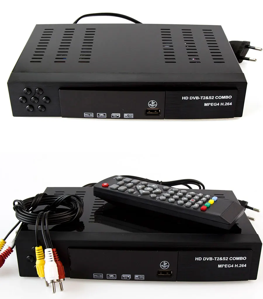 DVB-T2 dvb-S2 HD цифровой наземный спутниковый ТВ ресивер комбо DVB T2 S2 H.264 MPEG-2/4 ТВ тюнер Поддержка Bisskey