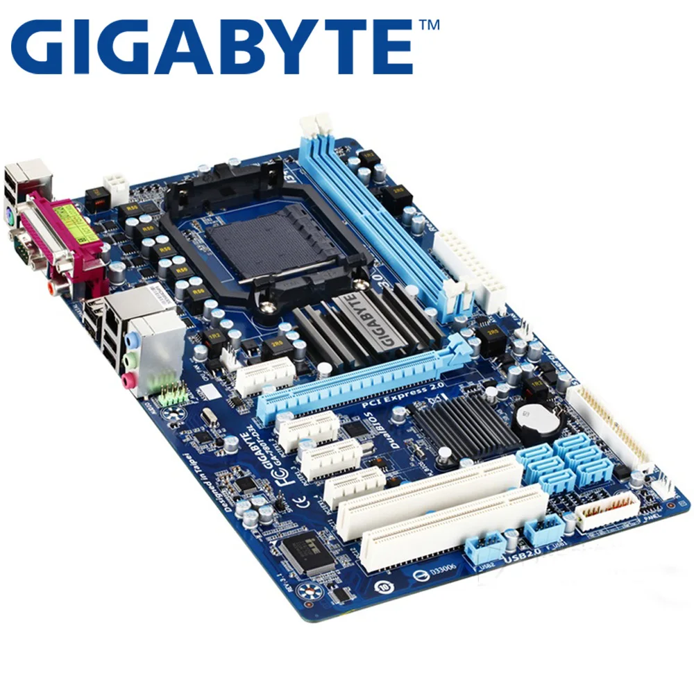 Материнская плата GIGABYTE GA-780T-D3L 760G Socket AM3+ DDR3 16G ATX для AMF FX/Phenom II/Athlon II оригинальная б/у материнская плата