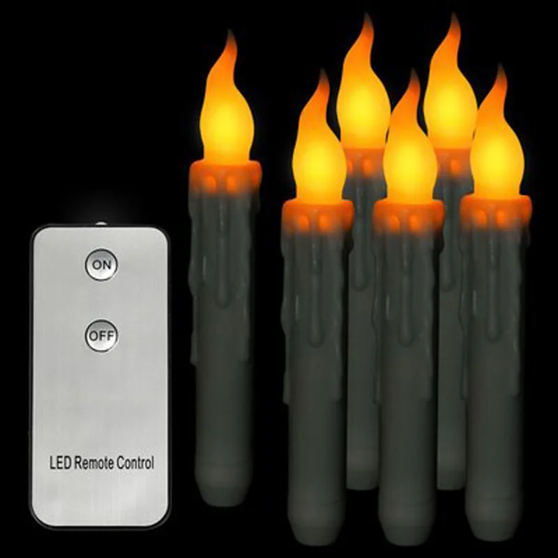 Remote Control Candles 6,Plastic Battery Window Candles,Led Candles Set