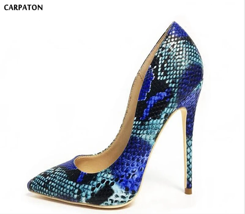 Carpaton 2018 New Sexy Serpentine Leather Hit Color model