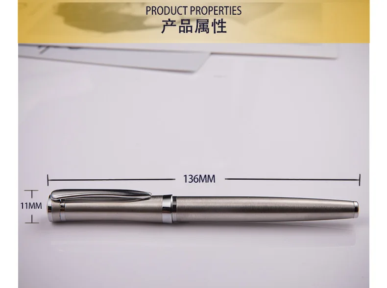 Шариковые ручки из нержавеющей стали для деловых контактов, для офисных принадлежностей, лучше, чем ручка parker 6873