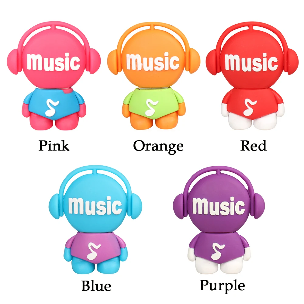 Real capacity Pen Drive cartoon Music man 4GB 8GB 16GB 32GB USB 2.0 Flash Memory Stick Drive Thumb Car Pen pendrive Gift Real capacity Pen Drive cartoon Music man 4GB 8GB 16GB 32GB USB 2.0 Flash Memory Stick Drive Thumb Car Pen pendrive Gift