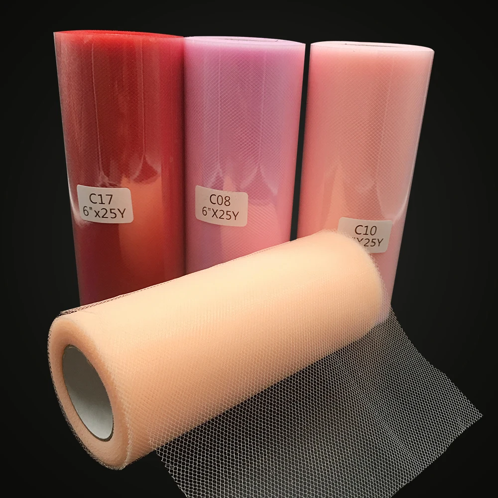 

Promotion Wedding Tulle 15cm 25Yards Tulle Roll Spool Tutu Decoration Organza Laser DIY Craft Birthday Party Supplies