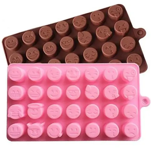 

Silicone Cute Emoji Expression Fondant Mould Cake Decor Sugarcraft Mold Tool