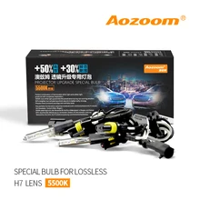 Aozoom 2 pcs 35 w 5500 k HID Lâmpadas HC21 Lossless instalar h7 Lente Do Projetor