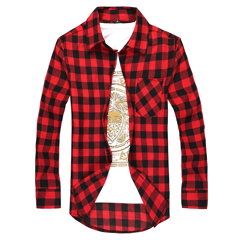 red black shirt mens