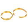 Ethlyn 2pcs/lot  Chinese Yellow Gold Color Openable Bracelets Bangles Girls Small Size birthday New Year Gifts  B153 5