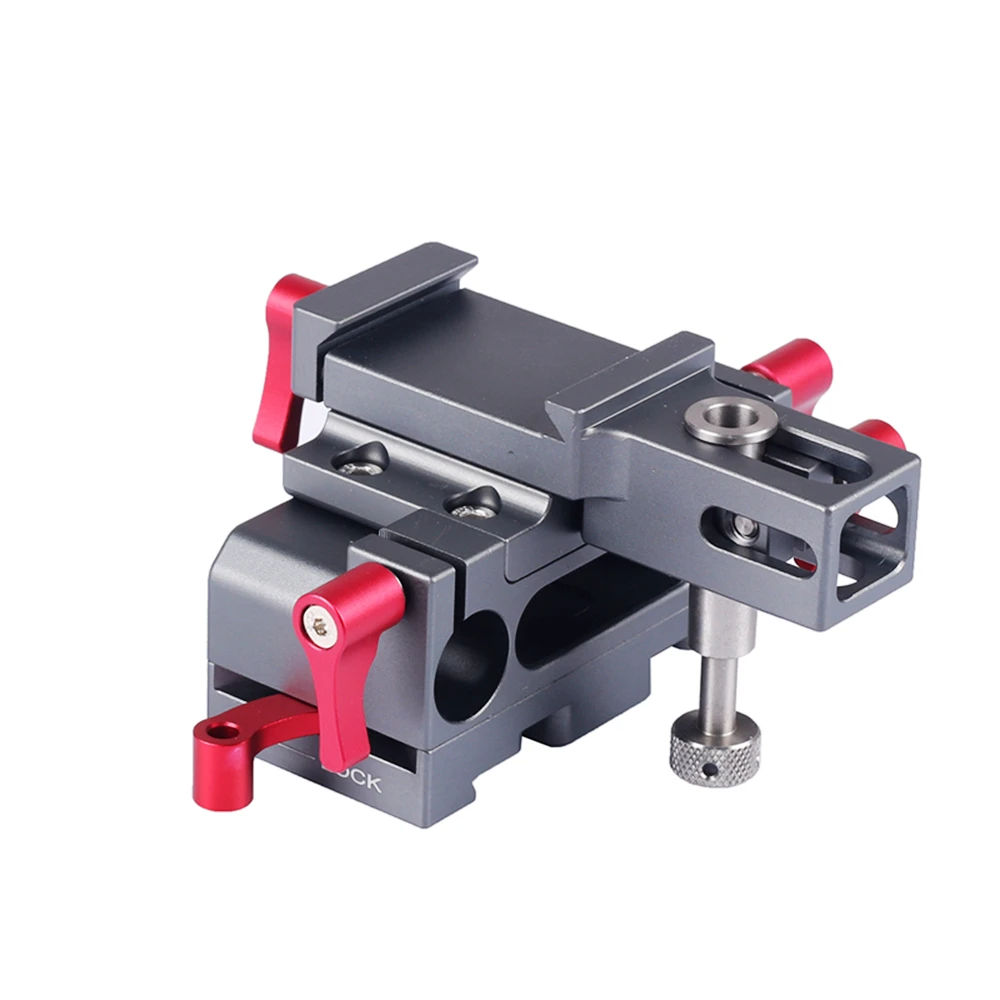

15mm Rail Riser Support System Rig LWS Base Plate with Arca Swiss Standard Style Dovetail Clamp for Sony GH4 / GH5 /A7 / A6 Cage
