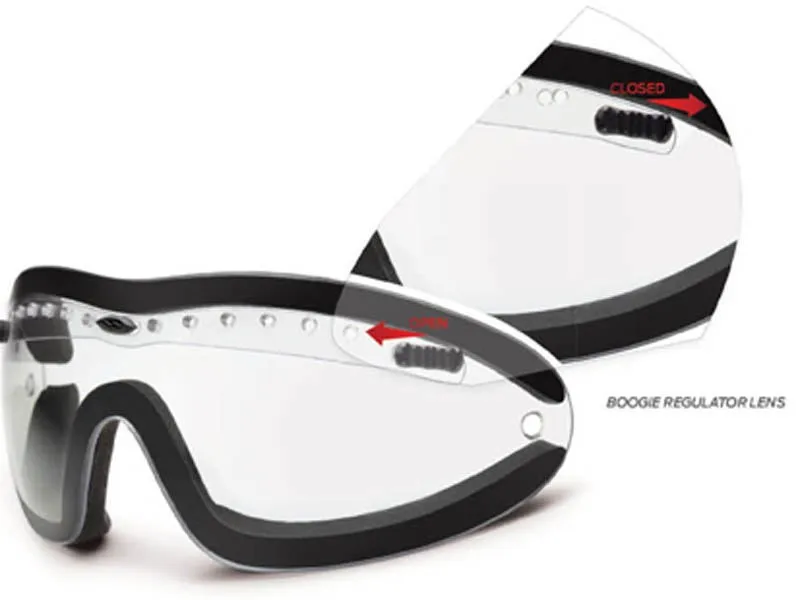 Emerson страйкбол тактический военный Открытый Мотоцикл ветрозащитный BOOGIE регулятор очки охотничьи очки черный прозрачный