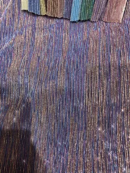 

embroiderd lace fabric Jolin-3.705 with sequins beautiful Nigerian sequins lace fabric for party dress