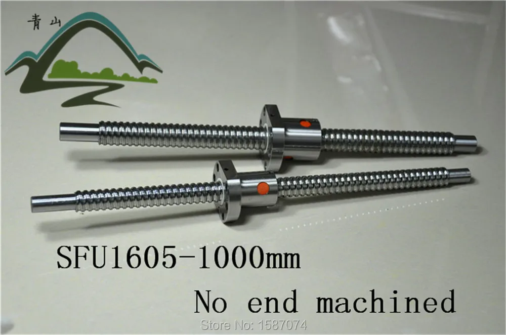 

lowest price 2pcs ball screw sfu1605-L1000mm with two nuts cnc router