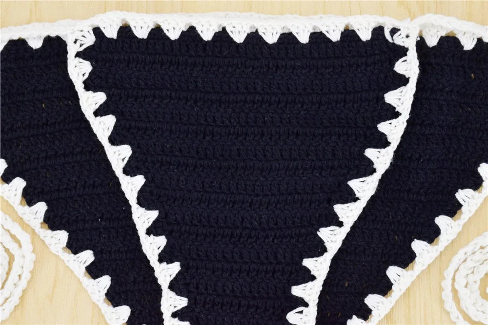 2019 Handmade Crochet Micro Thong Bikini Knitted Swimsuit Girls Brazilian Bikini Set Bralette Solid Halter Swimwear Women (21)
