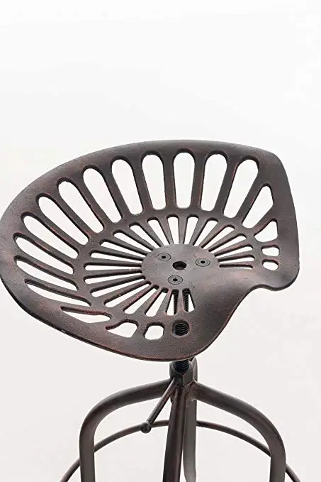 Chair Antique Vintage Industrial Ancient Design Metal Adjustable Height Saddle Tractor Bar Stool Chair Antique Vintage Industrial Ancient Design Metal Adjustable Height Saddle Tractor Bar Stool