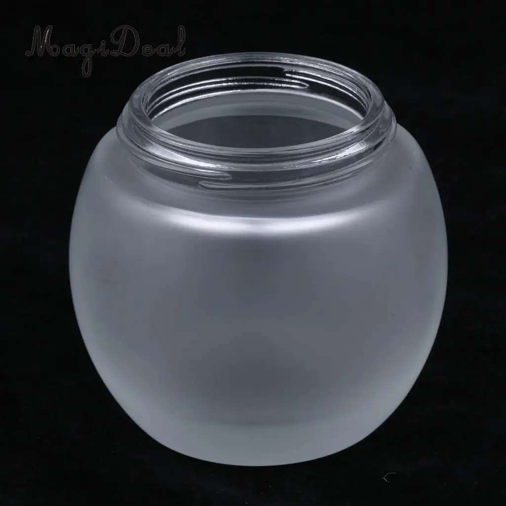 2 x 120g Frosted Glass Mask Jar Cream Containers Cosmetic Empty Can Sample Bottle - Refillable/Reusable