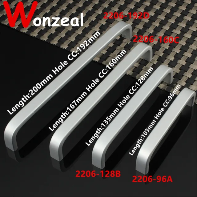 Special Price Single hole Hole Pitch 96mm/128mm/160mm/192mm Space aluminum handle Kitchen Furniture pulls wardrobe handle drawer handle Special Price Single hole Hole Pitch 96mm/128mm/160mm/192mm Space aluminum handle Kitchen Furniture pulls wardrobe handle drawer handle